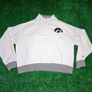 Iowa Hawkeyes 1/4 Quarter Zip cropped sweatshirt - Champion